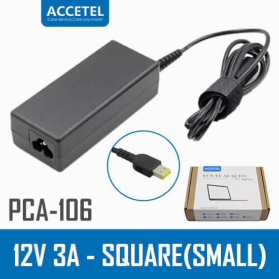 ACCETEL PCA-106 CARGADOR LENOVO 12V 3A SMALL (USB) 36W ACCETEL PCA-106 CARGADOR LENOVO 12V 3A SMALL (USB) 36W